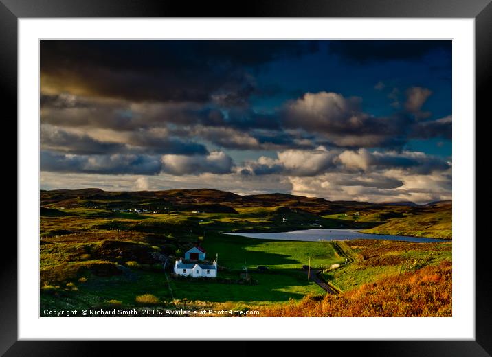 Cottage at Ardtreck, Isle of Skye Framed Mounted Print by Richard Smith