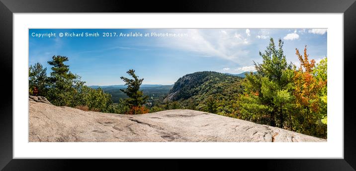 Cathedral Ledge view Framed Mounted Print by Richard Smith