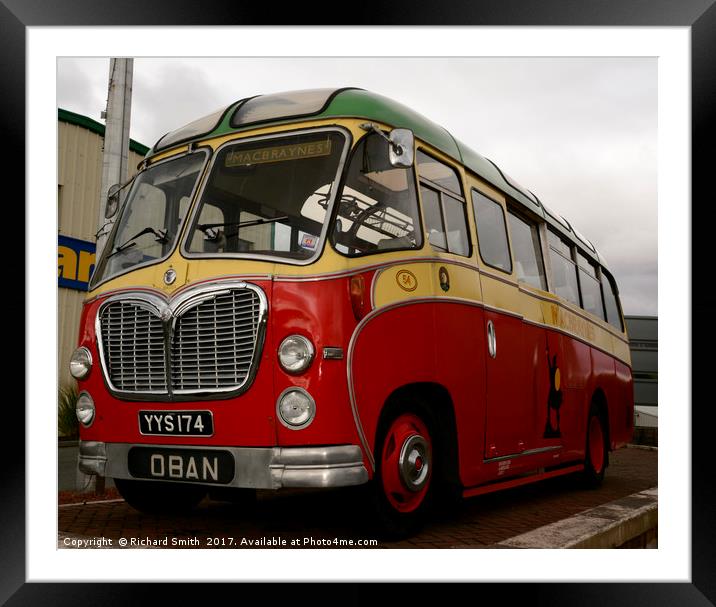  Bedford bus                                    Framed Mounted Print by Richard Smith