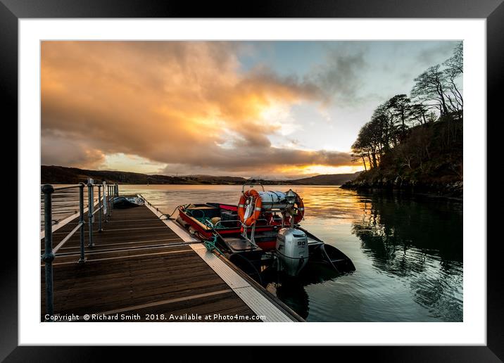 Awaiting the next journey to the fish farm. Framed Mounted Print by Richard Smith