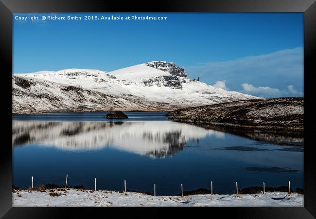 The Storr in winter #3  Framed Print by Richard Smith