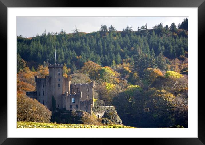 Dunvegan Castle in the autumn Framed Mounted Print by Richard Smith