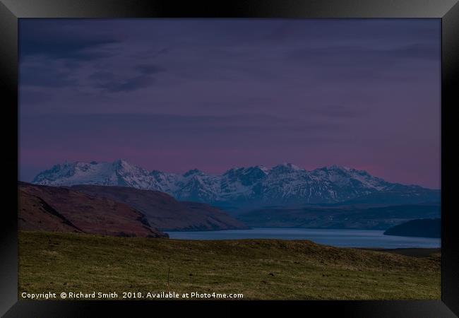 After sunset. Framed Print by Richard Smith