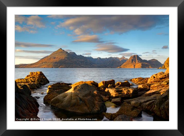 The Cuillin from Elgol #2 Framed Mounted Print by Richard Smith