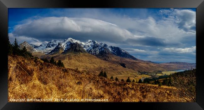 Fantasy Cuillin Framed Print by Richard Smith