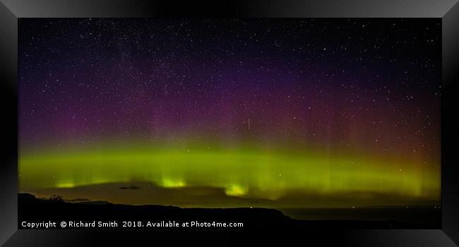 Aurora Borealis from The Storr #6 Framed Print by Richard Smith