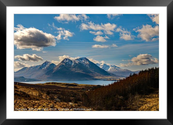 Glamaig on Skye from the Isle of Raasay Framed Mounted Print by Richard Smith
