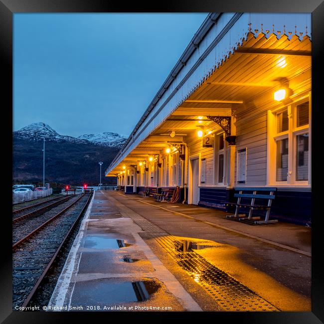 The end of the line at Kyle of Lochalsh Framed Print by Richard Smith