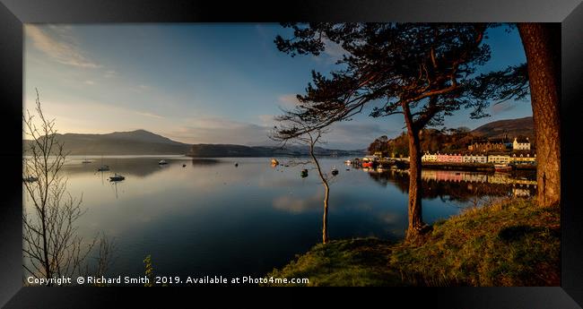 Loch Portree in April Framed Print by Richard Smith