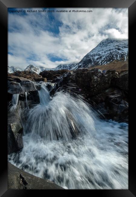 A favourite waterfall at the Fairy Pools. #1 Framed Print by Richard Smith