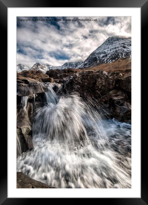 A favourite waterfall at the Fairy Pools. #3 Framed Mounted Print by Richard Smith