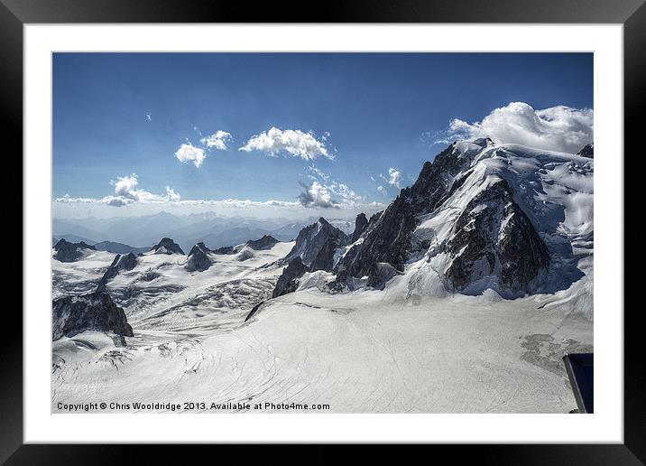 Beautiful Mountain Scape - Alps Framed Mounted Print by Chris Wooldridge