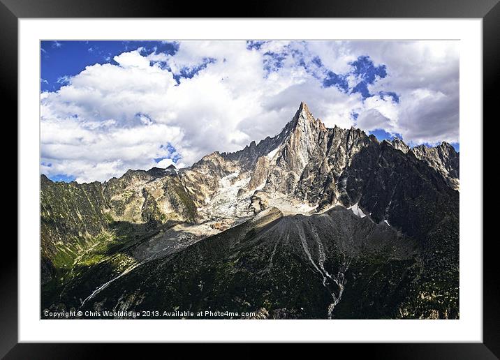 Alps Meltwater Framed Mounted Print by Chris Wooldridge