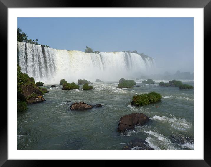 Iguassu Falls. Framed Mounted Print by Andy Gilfillan