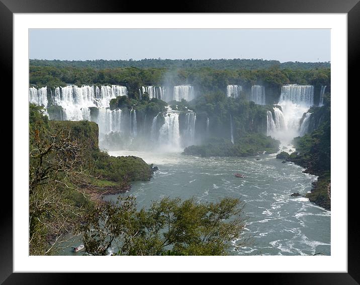 Iguassa Falls, Brazil Framed Mounted Print by Andy Gilfillan