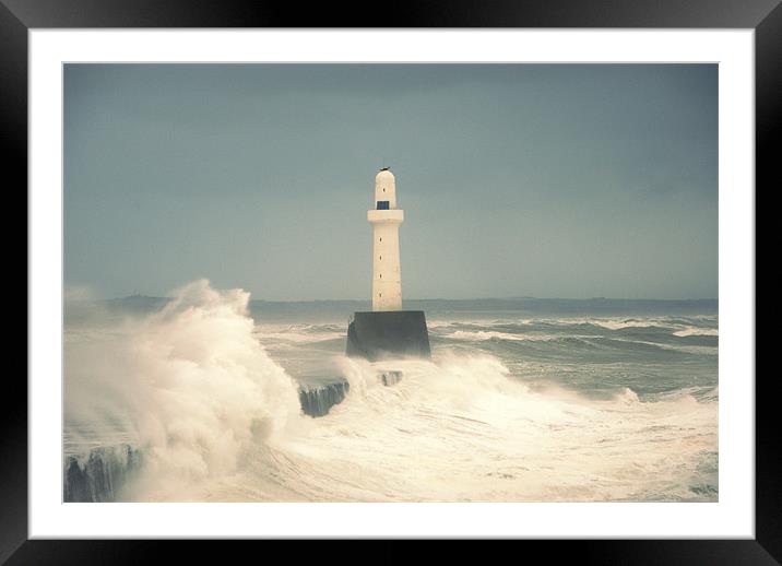 Harbour Mouth Aberdeen Framed Mounted Print by Vicky Mitchell