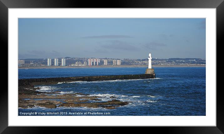 Welcome to Aberdeen Framed Mounted Print by Vicky Mitchell