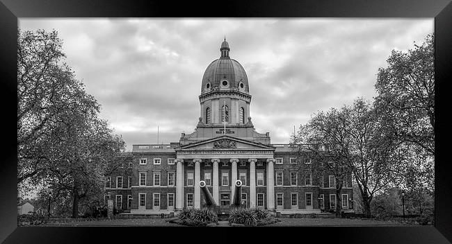 Imperial War Museum Black and White Framed Print by Vicky Mitchell
