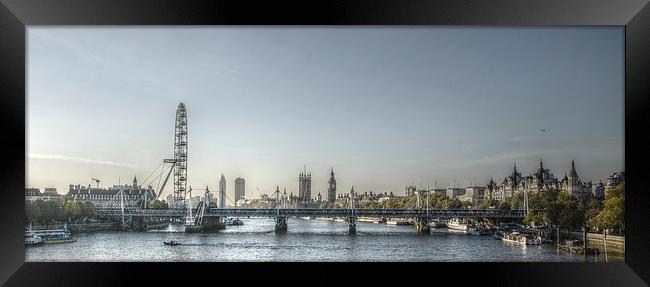 From Waterloo Bridge Framed Print by Vicky Mitchell