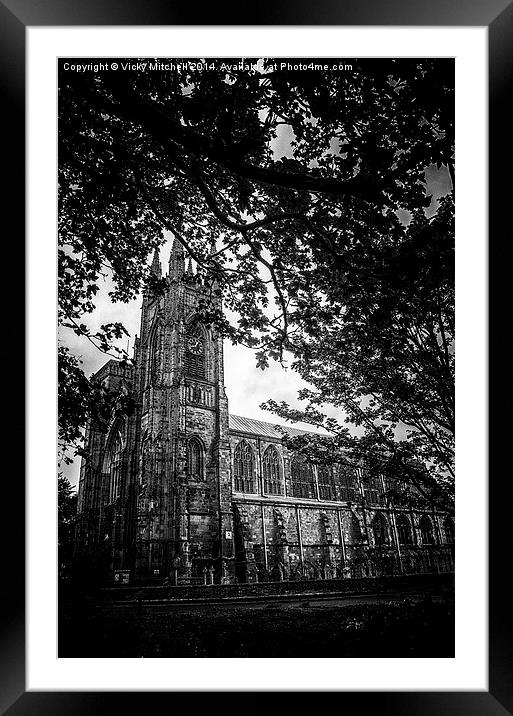  Bridlington Priory Church Framed Mounted Print by Vicky Mitchell