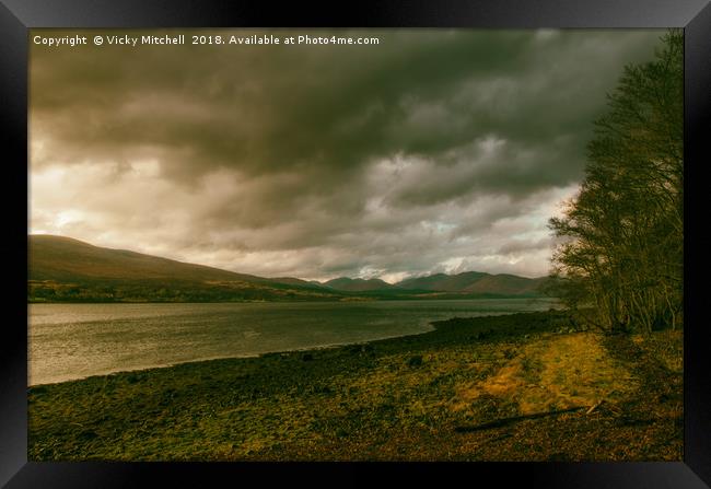 Loch Eil Framed Print by Vicky Mitchell