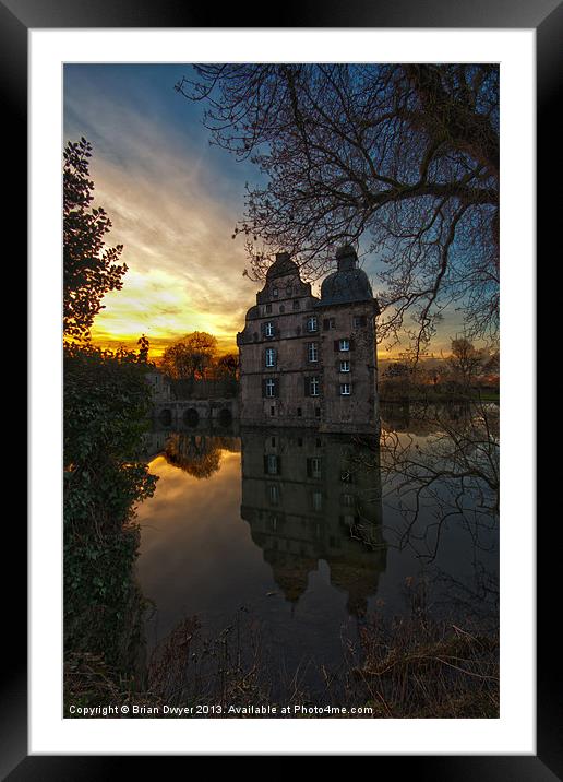 Moated castle Bodelschwingh 2 Framed Mounted Print by Brian O'Dwyer