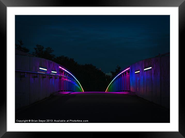 Rainbow Bridge Framed Mounted Print by Brian O'Dwyer