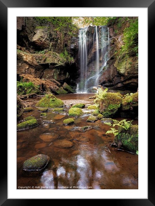 Roughting Linn, Northumberland Framed Mounted Print by Rob Darts