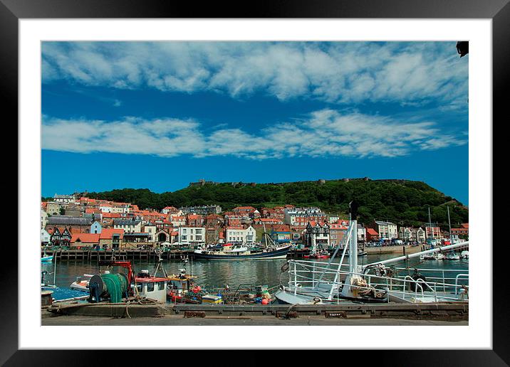 Fishing Port Of Scarborough Framed Mounted Print by Mark Lee