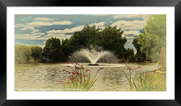 Pond Life 2 Framed Mounted Print by Emma Ward