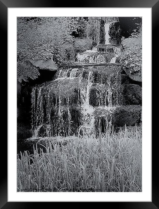 waterfall 1 Framed Mounted Print by Emma Ward
