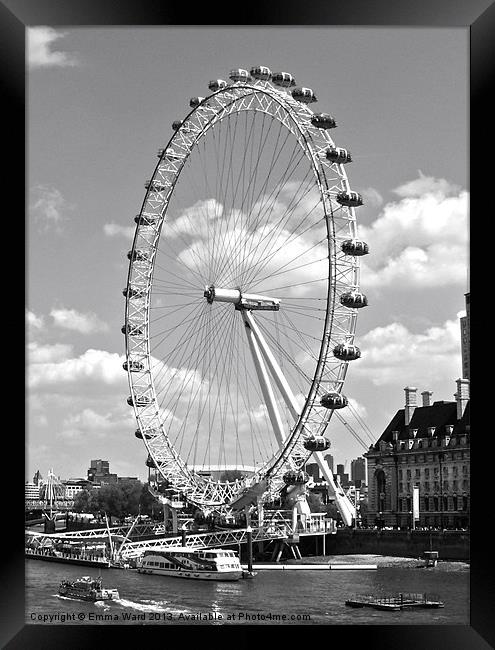 london eye Framed Print by Emma Ward