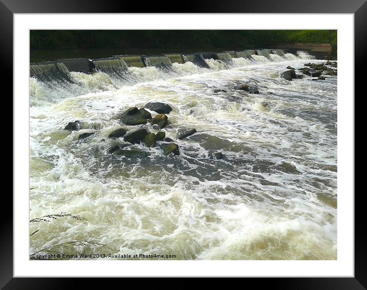 rapid waters 2 Framed Mounted Print by Emma Ward
