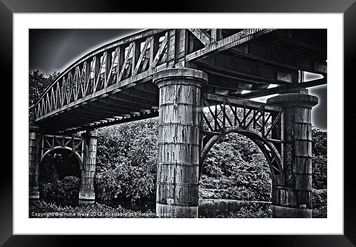 Bridge over river Don 2 Framed Mounted Print by Emma Ward