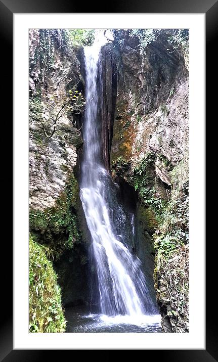 waterfall collection 1 Framed Mounted Print by Emma Ward