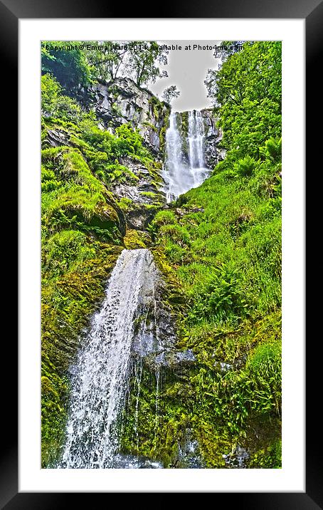 Pistyll Rhaeadr collection 1 Framed Mounted Print by Emma Ward