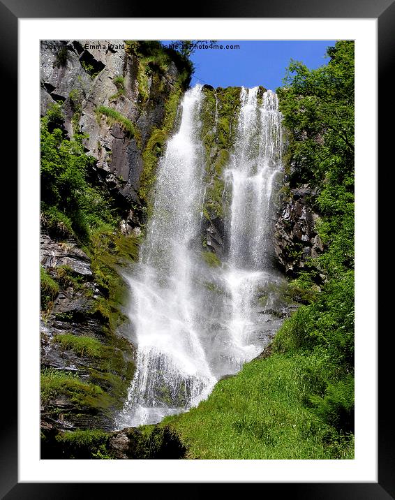 Pistyll Rhaeadr collection 3 Framed Mounted Print by Emma Ward