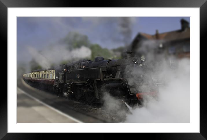 Letting Off Steam Framed Mounted Print by Nigel Jones