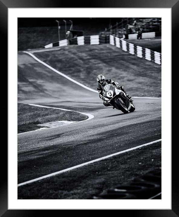Racing Line Framed Mounted Print by Nigel Jones