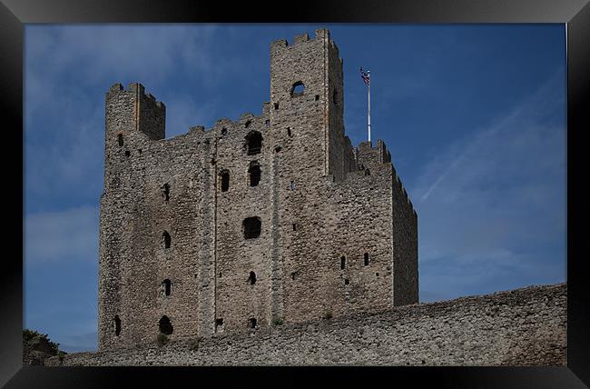 Rochester Castle Keep Framed Print by Nigel Jones