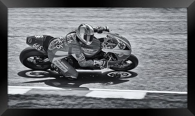 A Triumph in Black and White Framed Print by Nigel Jones