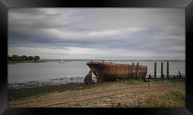 Medway Hulk Framed Print by Nigel Jones