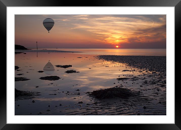 Floating at Sunset Framed Mounted Print by Nigel Jones