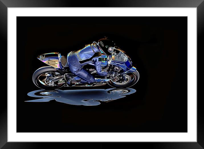 Night Rider Framed Mounted Print by Nigel Jones