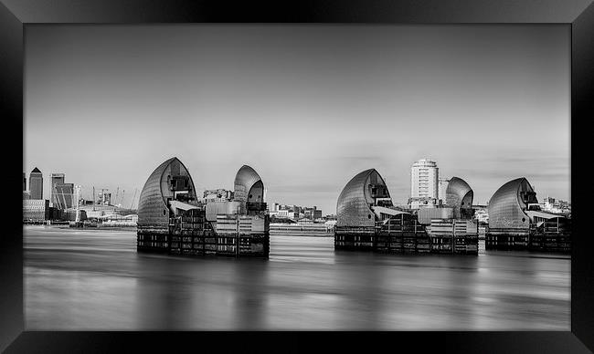  Thames Barrier Framed Print by Nigel Jones