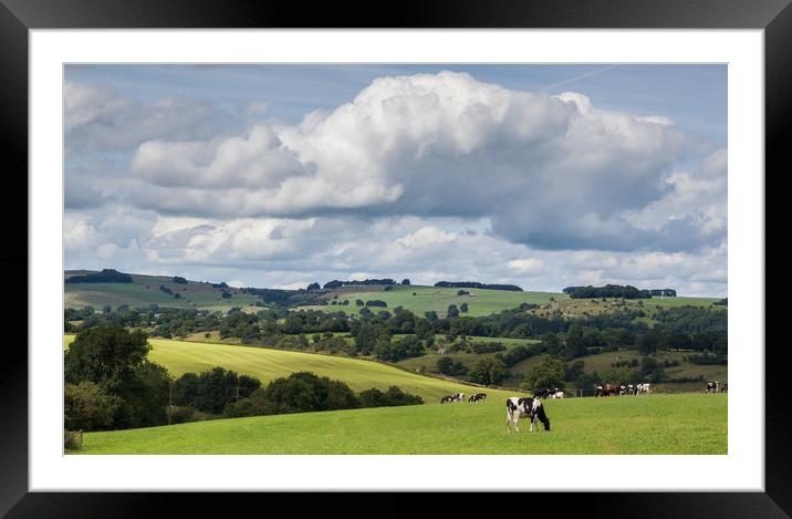 Peak District Pastures Framed Mounted Print by Nigel Jones