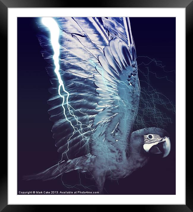 The power of flight Framed Mounted Print by Mark Cake