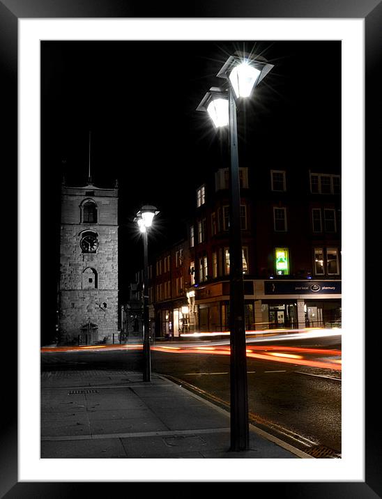 Morpeth Clock Tower Framed Mounted Print by Michael Thompson