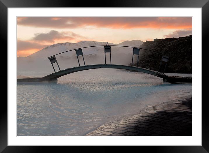 Bridge over the Blue Lagoon Framed Mounted Print by Michael Thompson