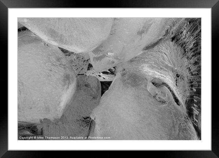 N ice Abstract 3 Framed Mounted Print by Michael Thompson